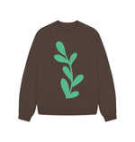 Chocolate Black And Green Oversized Jumper