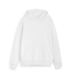 White Plain Unisex Cooper Dry Hoodie Sweatshirt