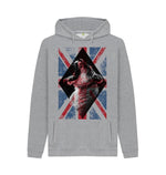 Light Heather Union Jack Lion Hoody