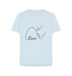 Sky Blue People Love Relaxed Fit Tee