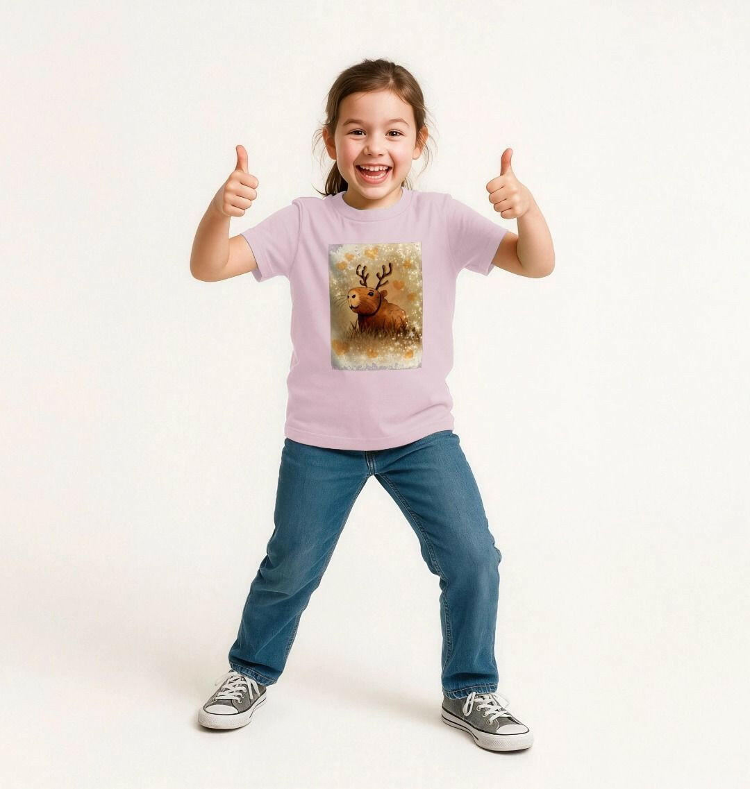 Capybara and Swagger logo t-shirt showcasing unique wildlife design, perfect for animal lovers and casual fashion enthusiasts.