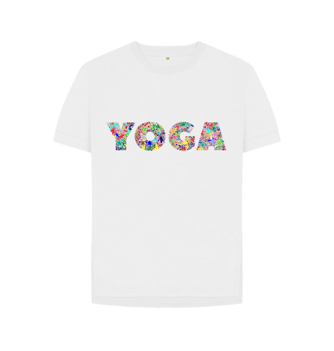 White Yoga Relaxed Fit Tee