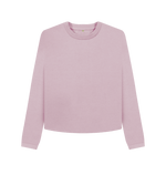 Mauve Printed Boxy Jumpers Front