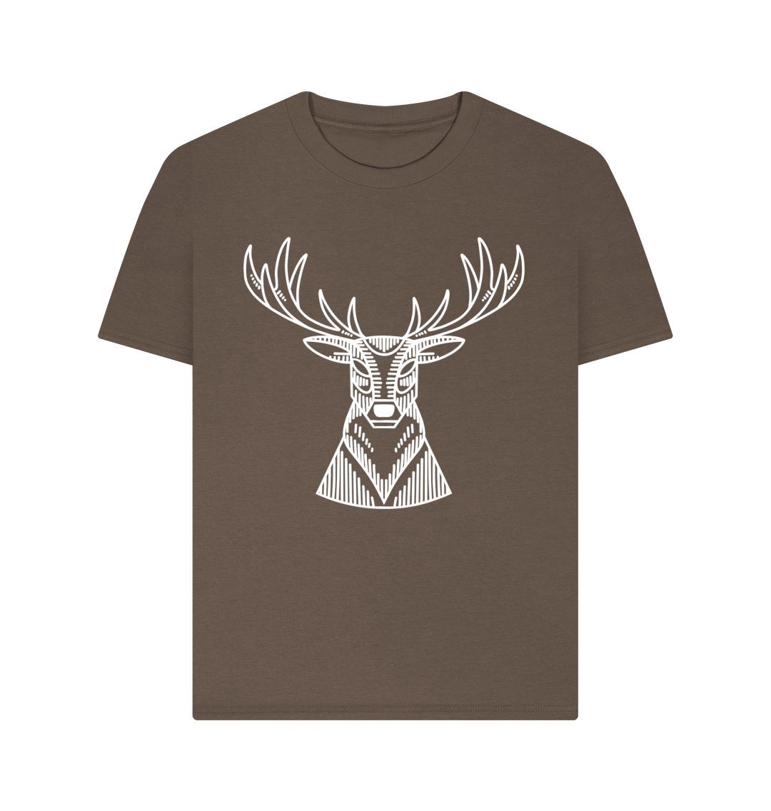 Chocolate White Reindeer Tee