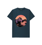 Denim Blue Hippo Tee