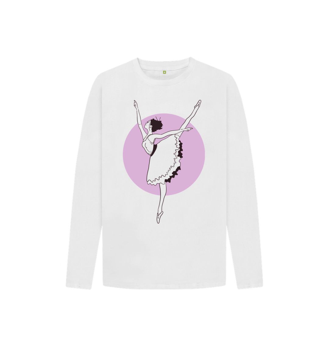 White Ballerina Long Sleeve Tee