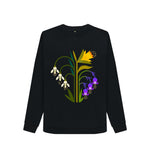 Black Spring Crew Neck Sweatshirt