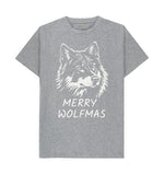 Athletic Grey Merry Wolfmas Tee