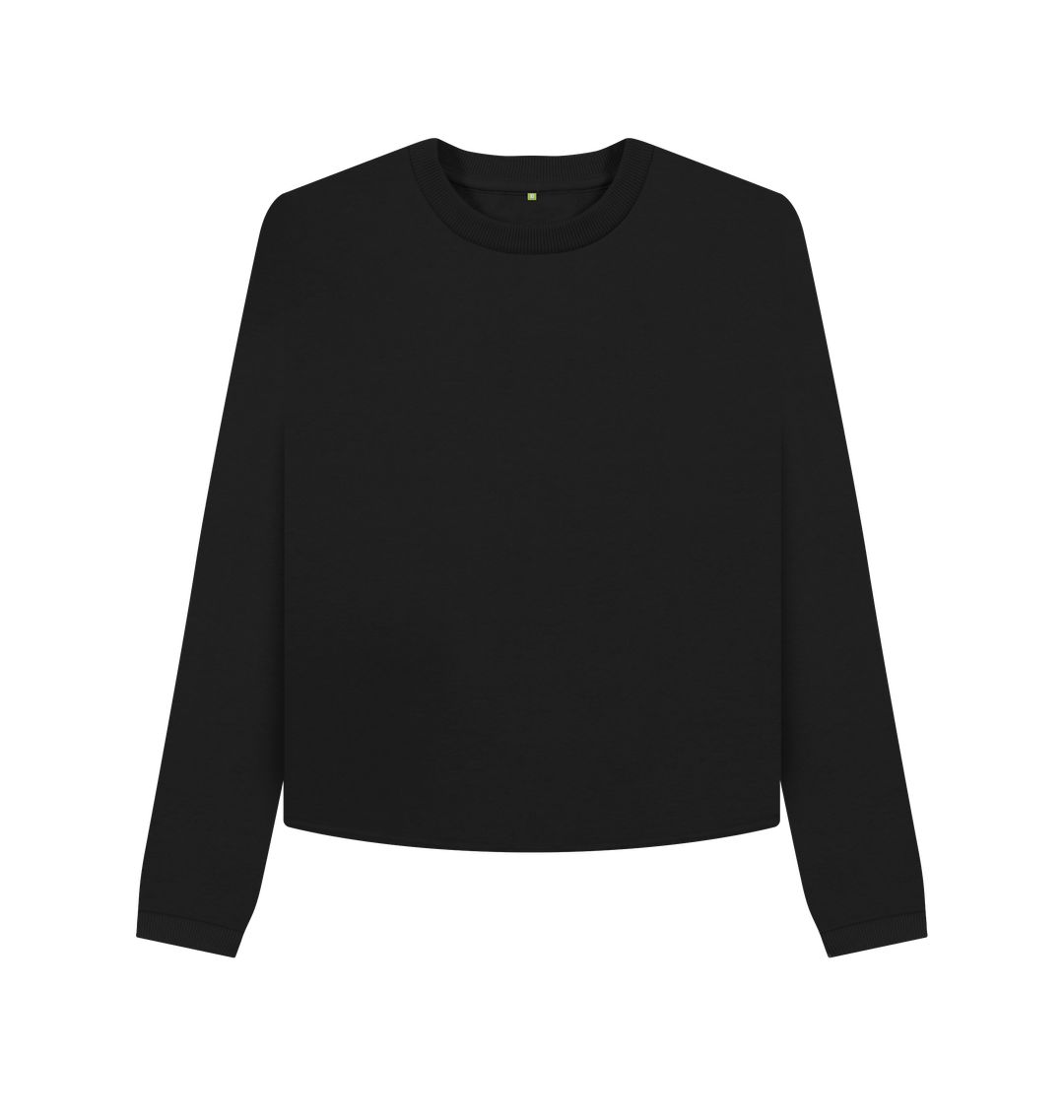 Black Plain Boxy Jumper