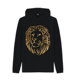 Black Printed Hoody Front