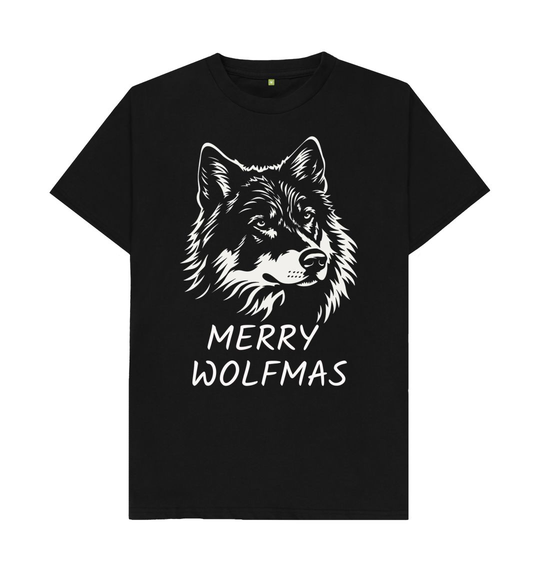 Black Merry Wolfmas Tee