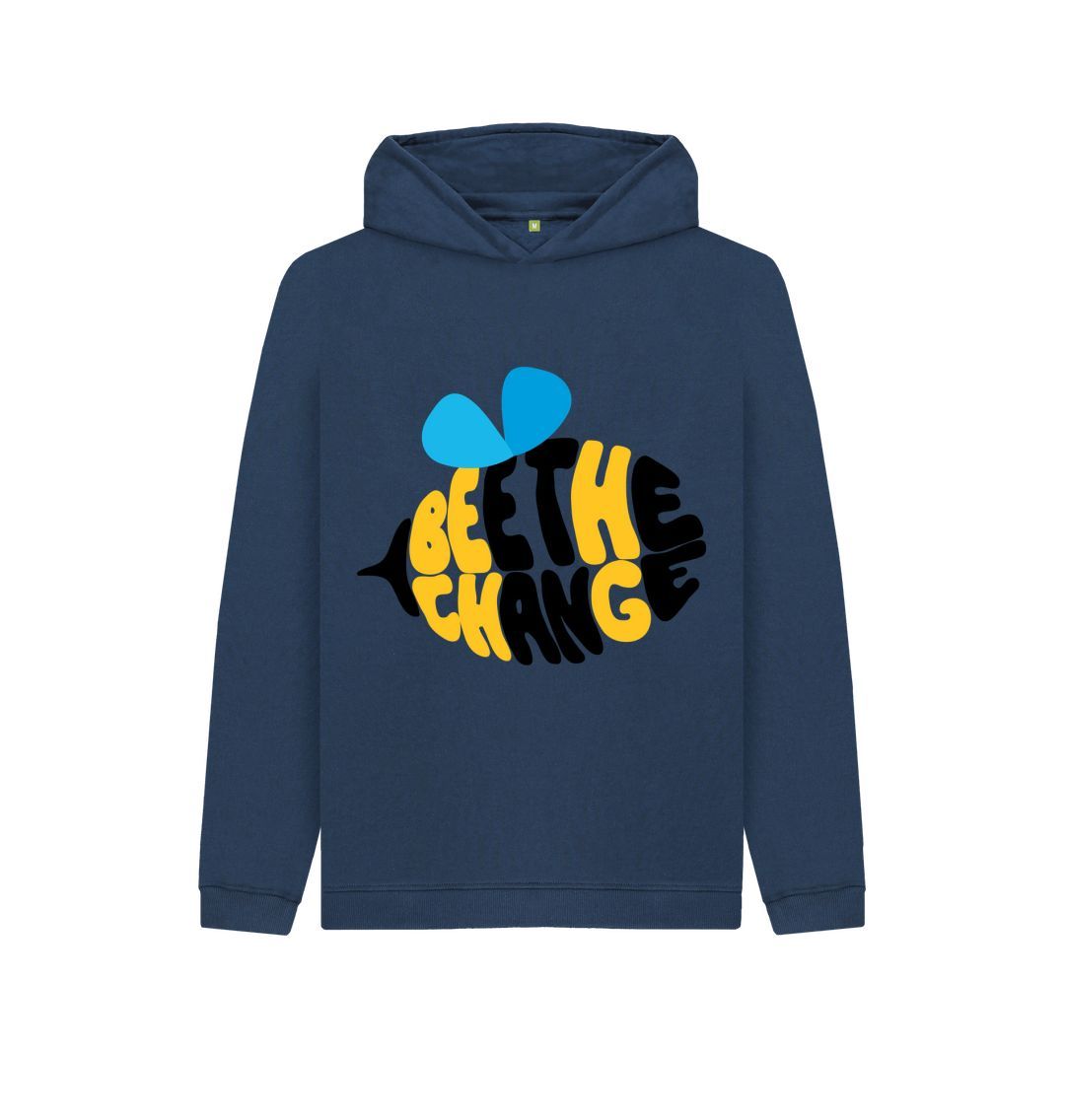 Navy Blue Bee The Change Hoodie