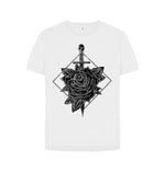 White Sword & Flower Relaxed Tee