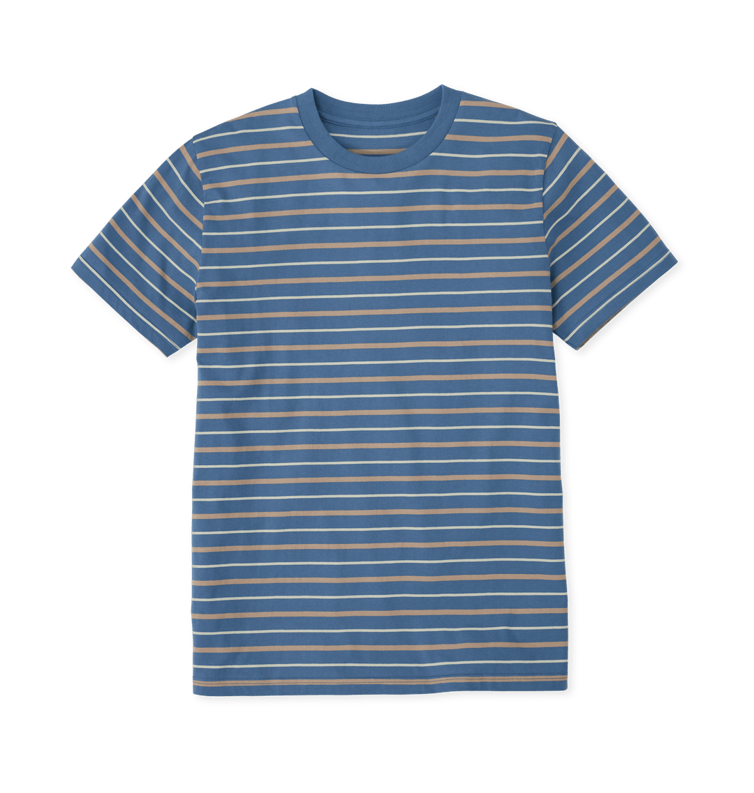 Classic striped tee shirt perfect for casual and formal occasions, featuring high-quality fabric and modern design.