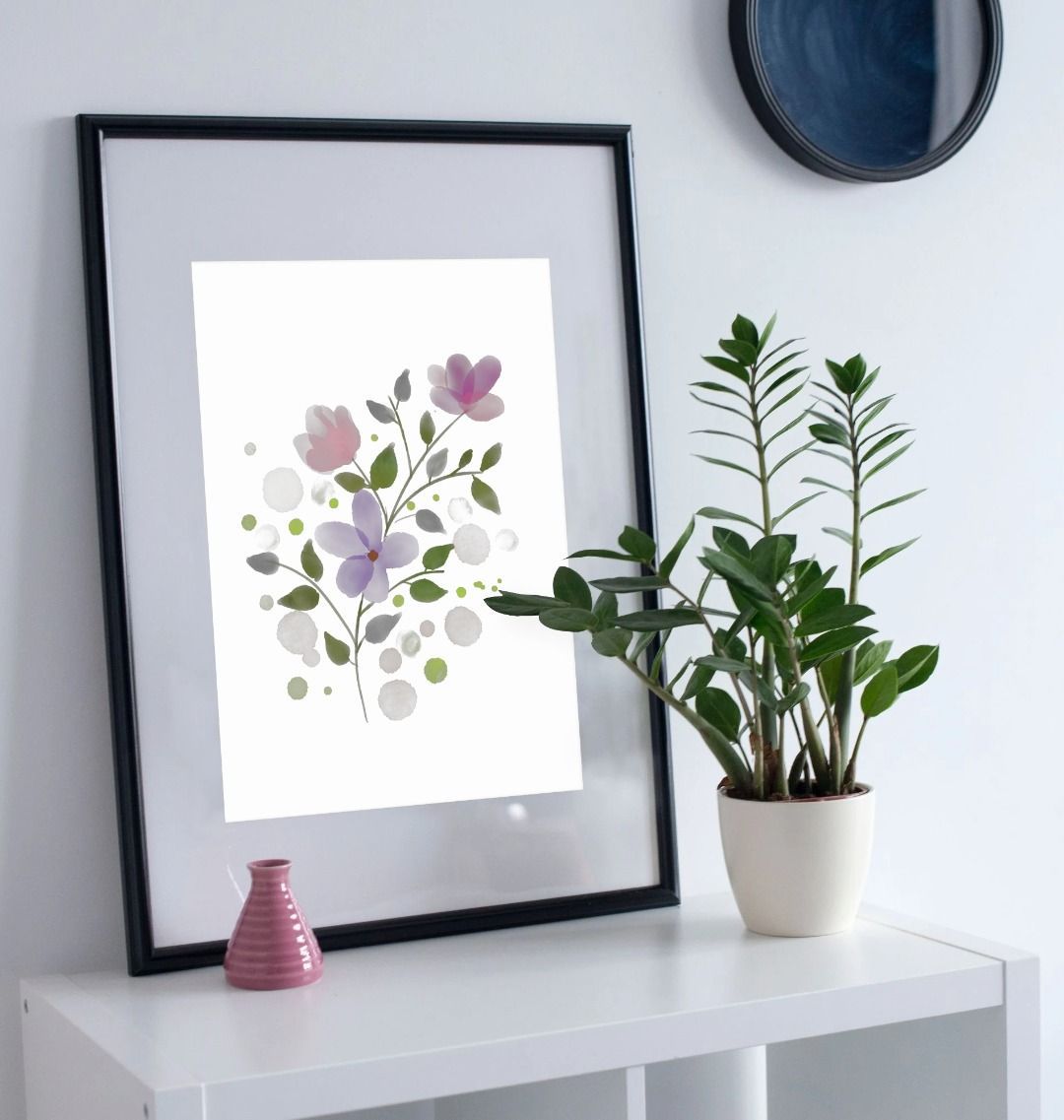 Pink And Lilac Flowers Wall Art