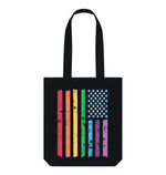 Black Pride Flag Tote