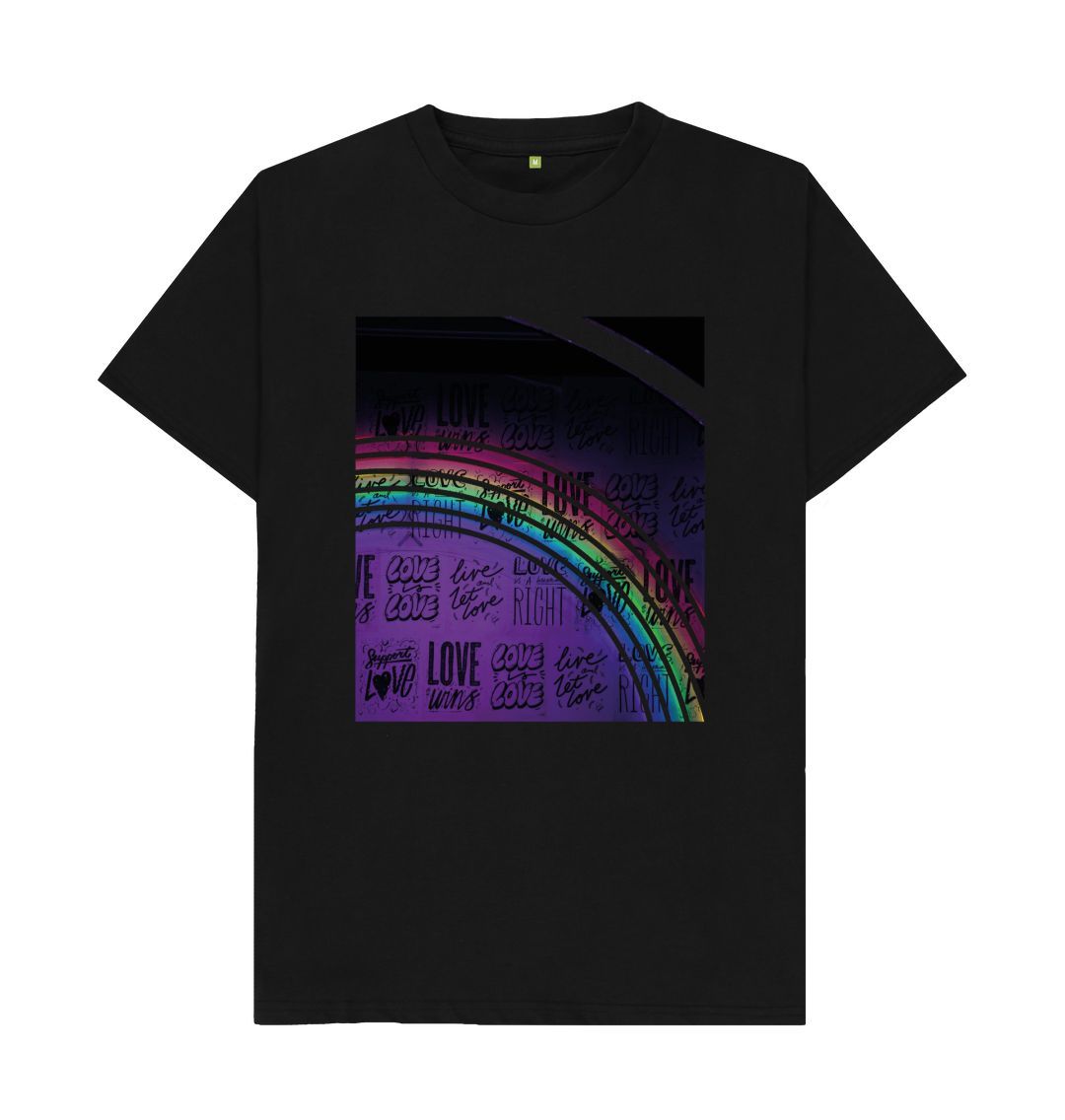 Black Equality Rainbow Love Tee