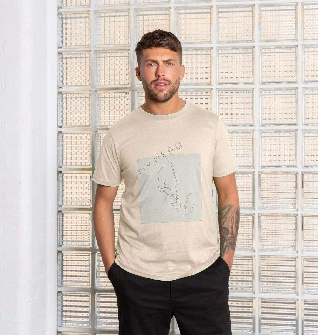 Dad hero t-shirt featuring bold design, perfect gift celebrating fatherhood and heroism in style