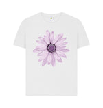 White Purple Flower Tee