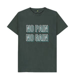 Dark Grey No Pain No Gain Tee