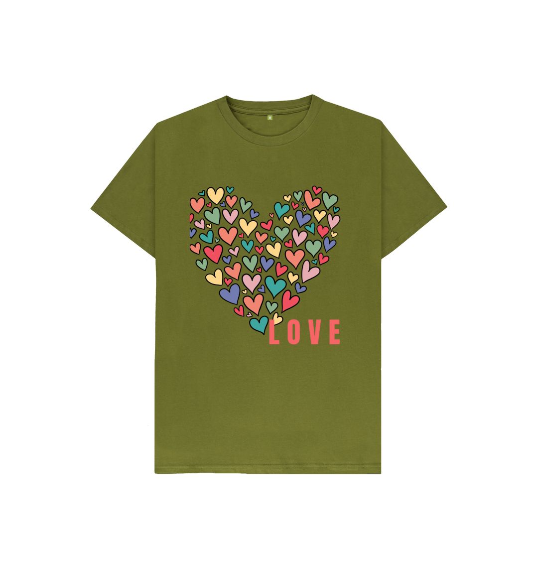 Moss Green Lovely Love Tee