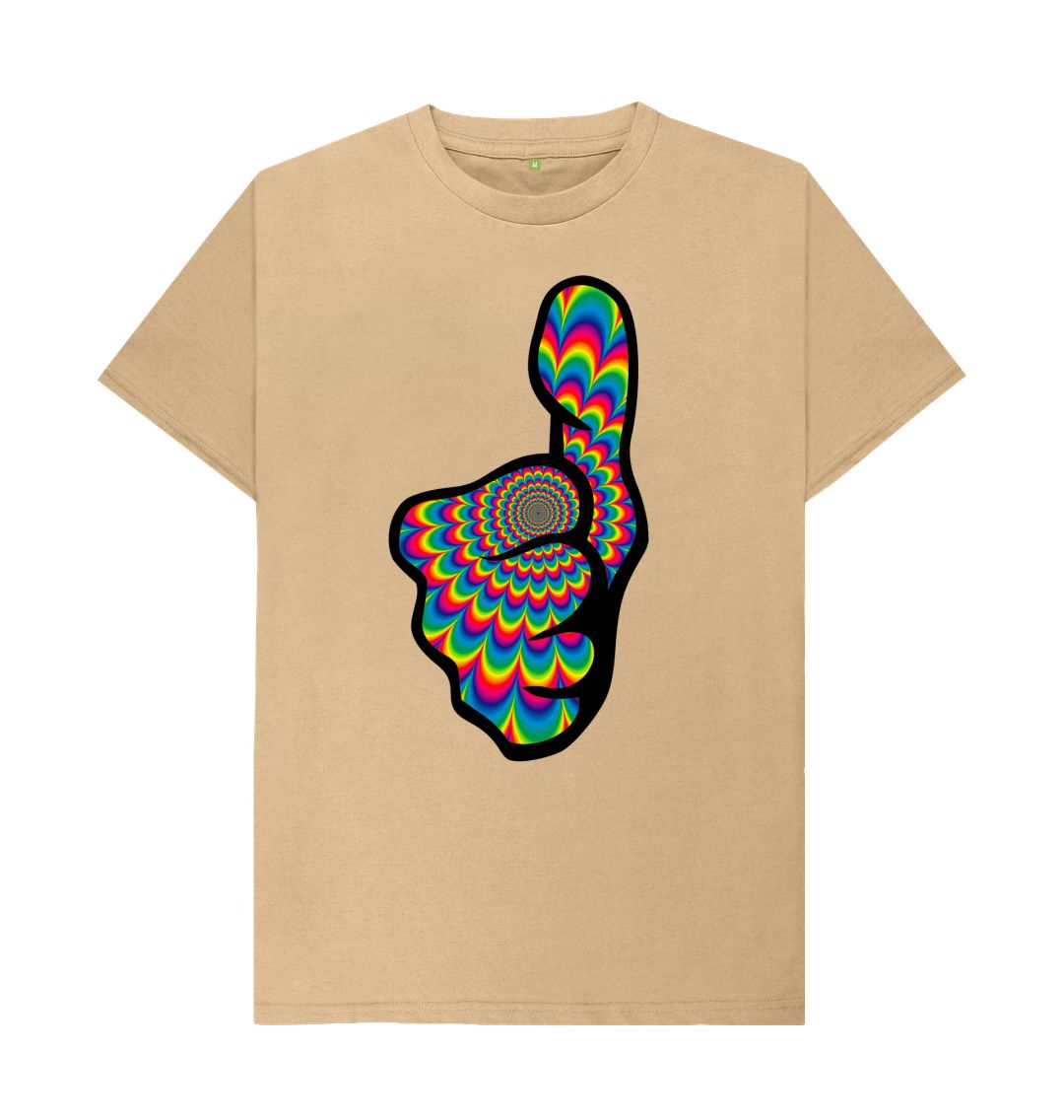 Sand Pyschadelic Thumbs Up Tee