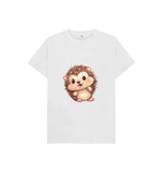 White Cute Hedgehog Tee