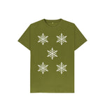 Moss Green Snowflakes Tee