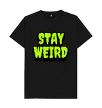 Black Tye Dye Stay Weird Tee