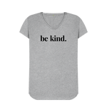 Athletic Grey Be Kind V-Neck Tee