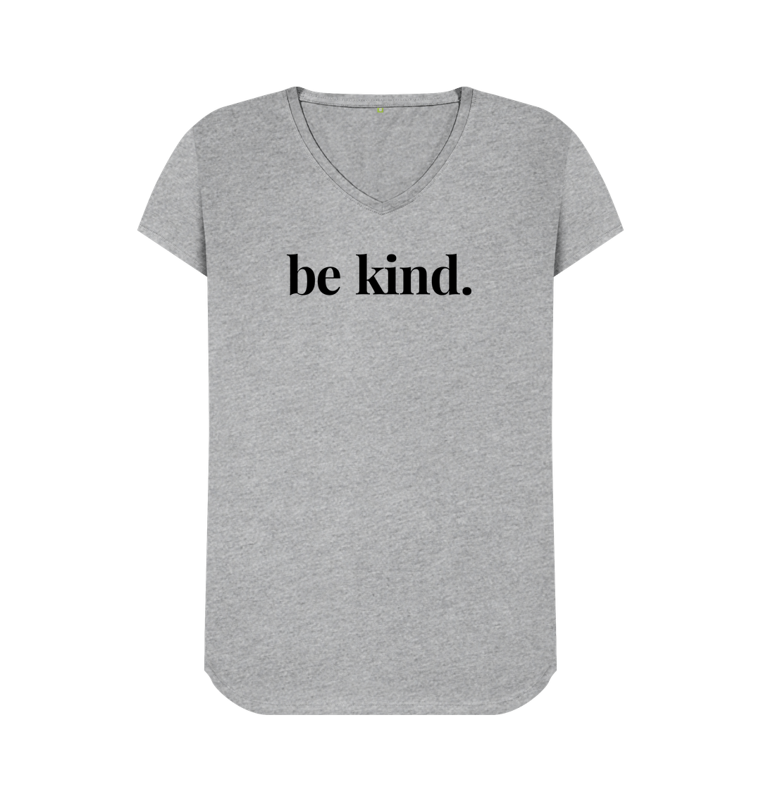 Athletic Grey Be Kind V-Neck Tee