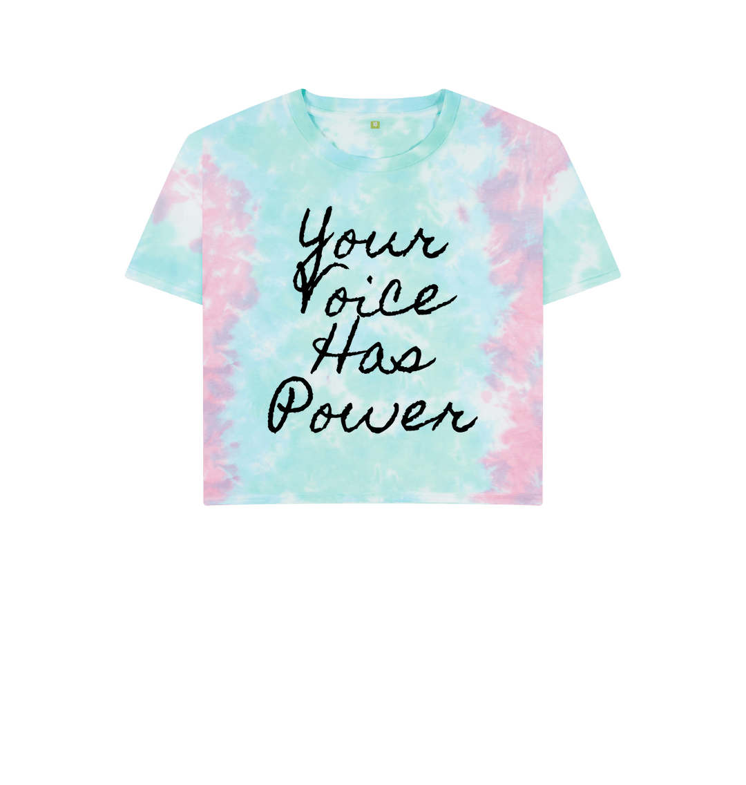 Pastel Tie Dye Printed T-shirt Front