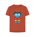 Rust Pride Love Relaxed Fit Tee