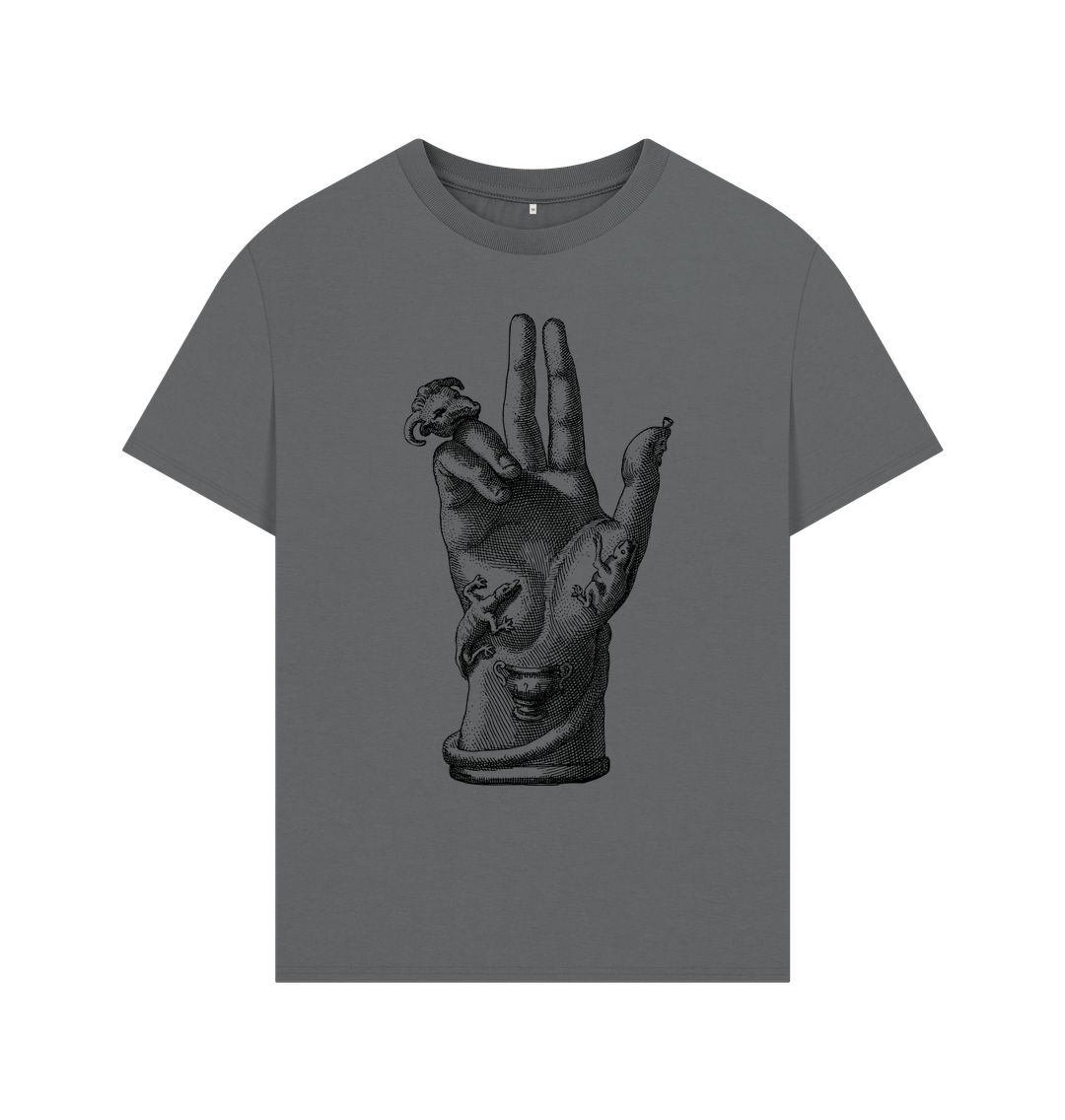 Slate Grey Hand Oversized Tee