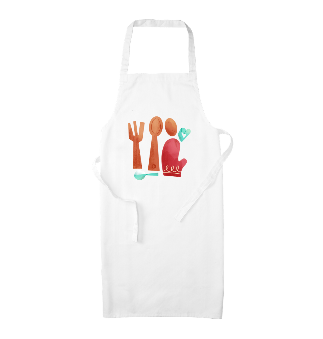 White Chef's Apron