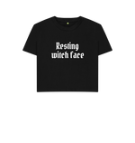 Black Printed T-shirt Front