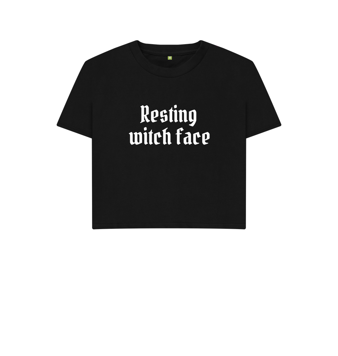 Black Printed T-shirt Front