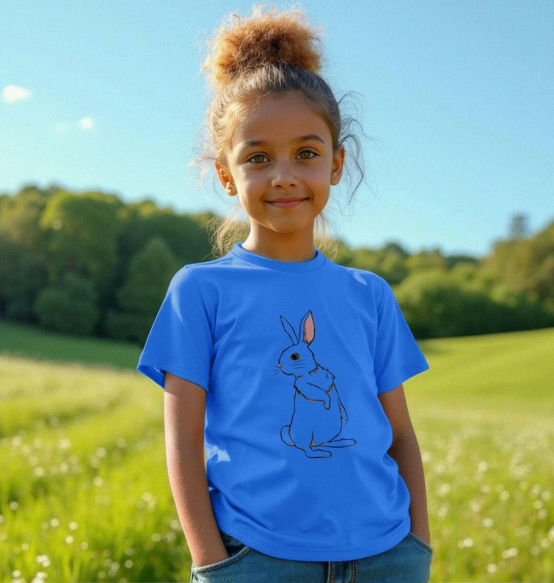 Adorable cute bunny rabbit tee featuring a charming bunny design perfect for casual wear and gift ideas.