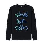 Black Printed Sweater Front