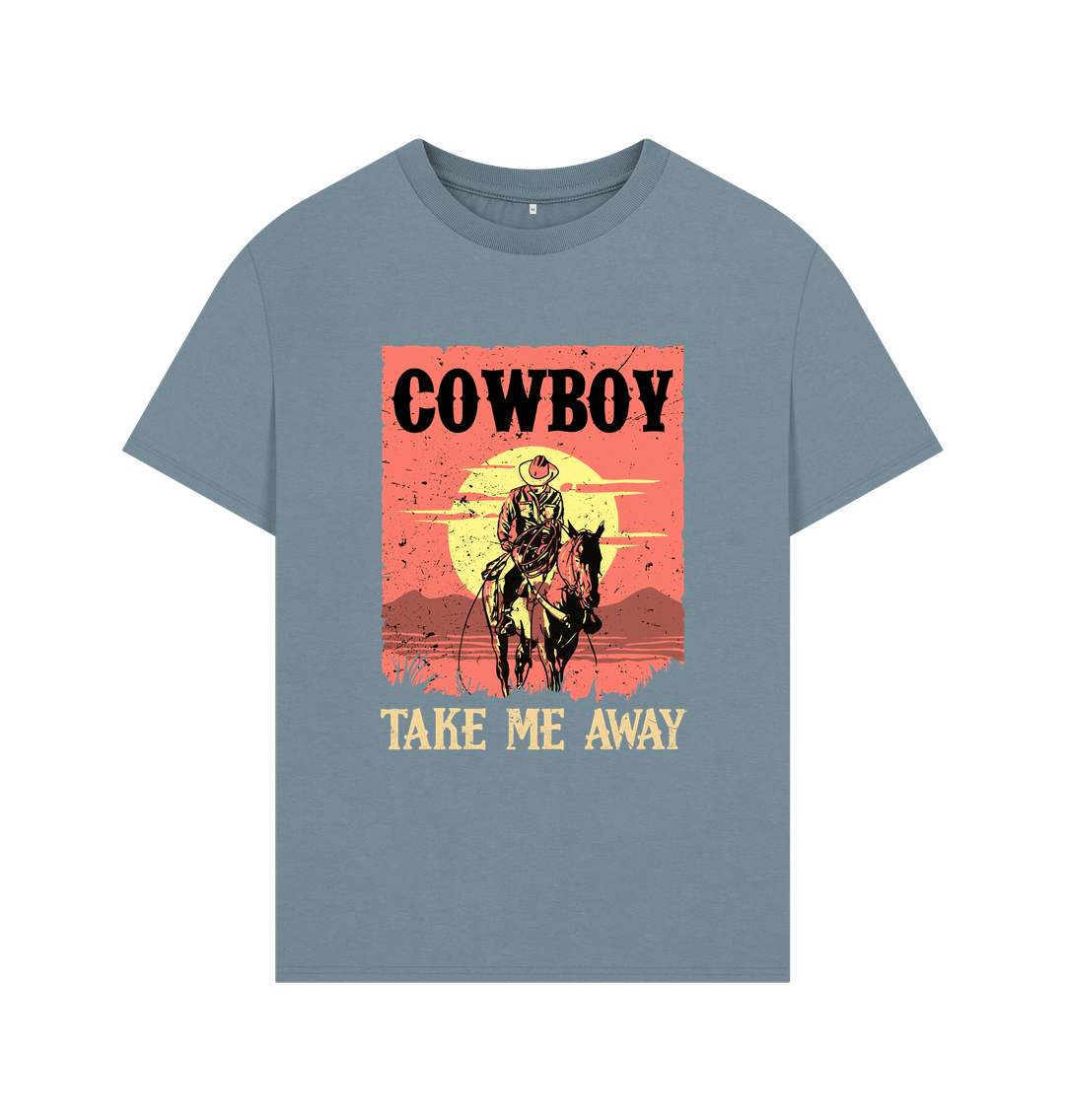 Stone Blue Cowboy Oversized Tee