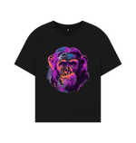 Black Purple Chimp Oversized Tee