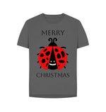 Slate Grey Ladybird Christmas Relaxed Tee