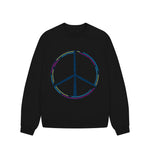 Black Peace Oversized Jumper