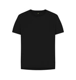 Black Plain Relaxed Fit Tee