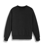 Garment Dyed Black Rock Plain Unisex Matcher Vintage Sweatshirt