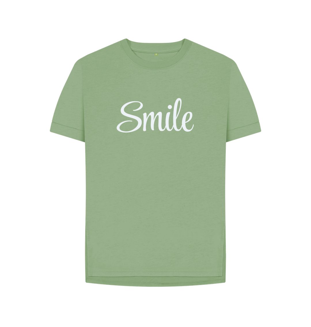 Sage Smile Relaxed Fit Tee