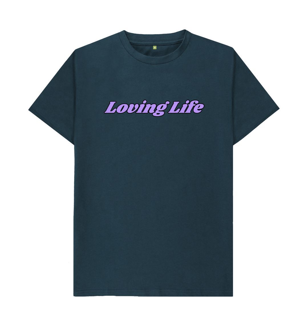 Denim Blue Loving Life Tee