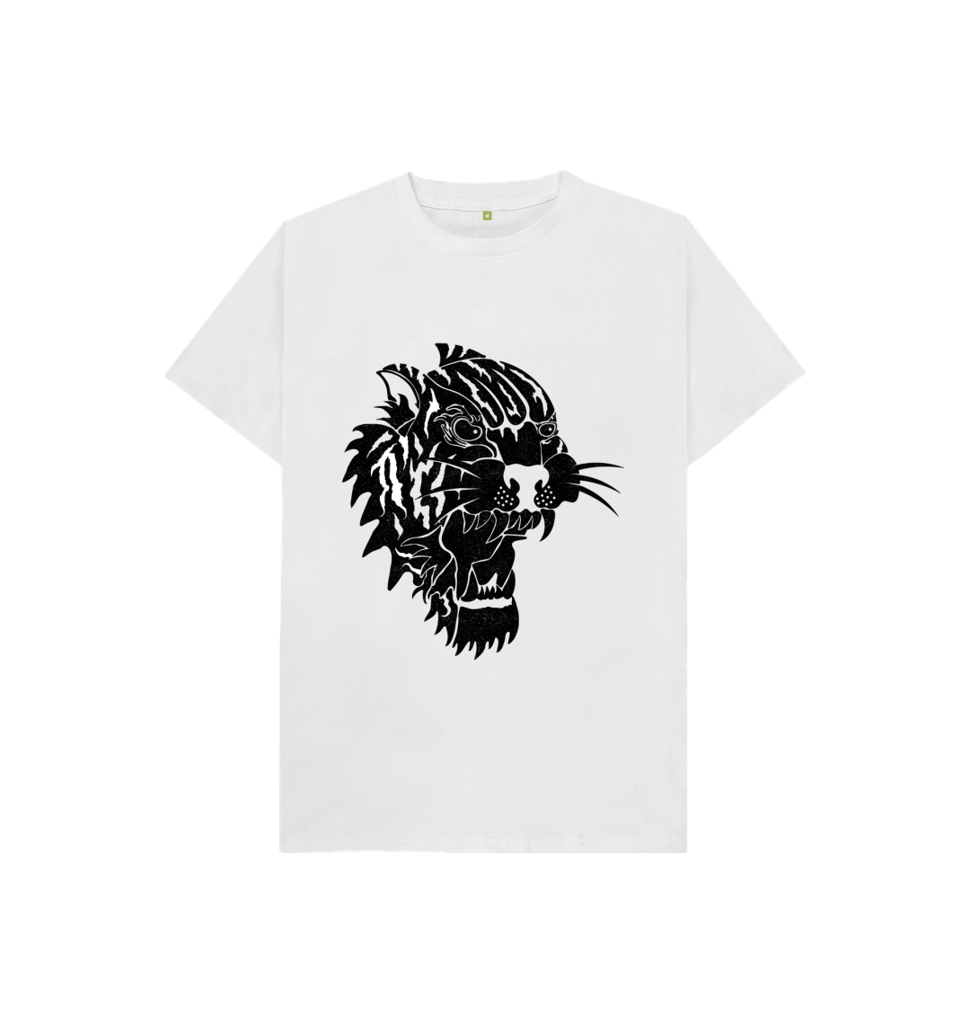 White Fierce Tiger Tee