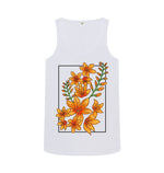 White Yellow Lilies Vest Top