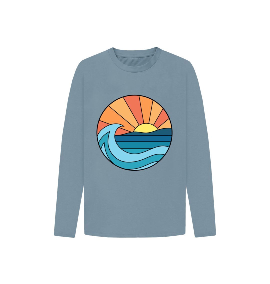 Stone Blue Seaside Long Sleeve Tee